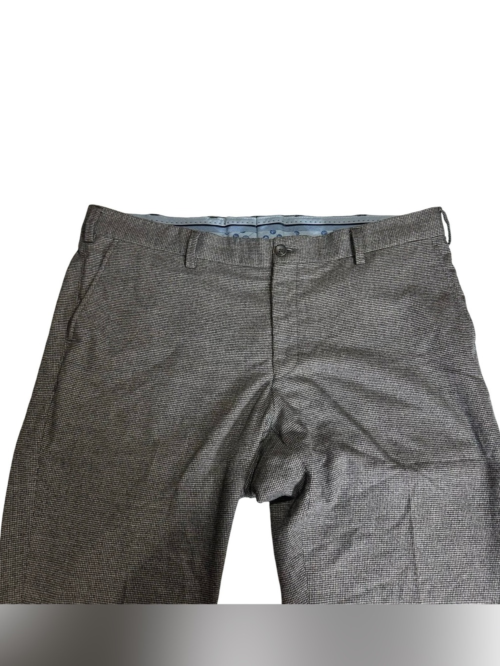 Ballin Comfort-EZE Ceramica Pants Mens 40x32 Wool Blend Houndstooth Trousers